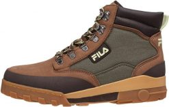 Buty turystyczne męskie Fila Grunge II Mid CVS trapery. Brązowe buty turystyczne Fila, z gumy, bez zapięcia. Za 283.49 zł.