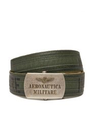 Aeronautica Militare Pasek Męski 251CI317CT3585 Zielony. Zielone paski Aeronautica Militare, bez wzorów, z materiału. Za 529.99 zł.
