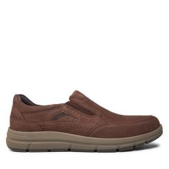 Półbuty Josef Seibel. Brązowe eleganckie półbuty Josef Seibel, bez wzorów, bez obcasa, bez zapięcia. Za 349.99 zł.