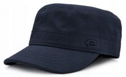 Męska Czapka, Wiosenno-Letnia - Patrolówka - Pako Jeans - Granatowa. Niebieskie czapki z daszkiem Pako Jeans, na lato, bez wzorów, z bawełny. Za 75.00 zł.