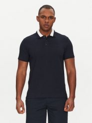 Emporio Armani Underwear Polo EM000571 AF12360 UB102 Granatowy Regular Fit. Niebieskie koszulki polo Emporio Armani Underwear, l, bez wzorów, z bawełny, bez kołnierzyka, bez ramiączek. Za 289.99 zł.