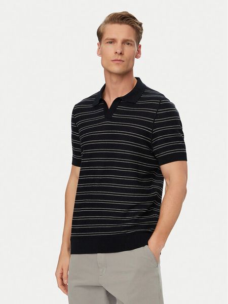 BOSS Polo H-Narciso 50560483 Granatowy Regular Fit. Niebieskie koszulki polo Boss, m, bez wzorów, z bawełny, bez kołnierzyka, bez ramiączek. Za 534.99 zł.