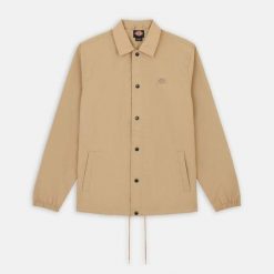 Kurtka Dickies Coach Oakport khaki. Zielone kurtki Dickies, bez wzorów, bez kaptura. Za 317.25 zł.