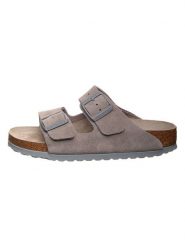 Birkenstock Skórzane klapki "Arizona" w kolorze szarym rozmiar: 43. Szare klapki Birkenstock. Za 418.69 zł.