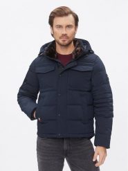 Tommy Hilfiger Kurtka zimowa Rockie MW0MW32790 Granatowy Regular Fit. Niebieskie kurtki Tommy Hilfiger, na zimę, m, bez wzorów, z syntetyku, bez kaptura. Za 1,059.00 zł.