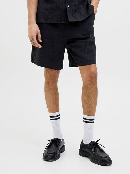 Jack & Jones Szorty "Jaiden" w kolorze czarnym rozmiar: S. Czarne szorty Jack & Jones, s, bez wzorów, z bawełny. Za 52.42 zł.