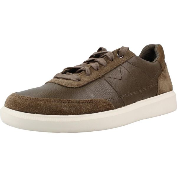 Buty CLARKS BRODIN LO Zielony. Zielone buty turystyczne Clarks, bez wzorów, ze skóry, bez zapięcia, trekkingowe. Za 204.99 zł.