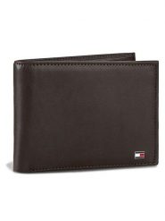 Tommy Hilfiger Duży Portfel Męski Eton Cc And Coin Pocket AM0AM00651/83361 Brązowy. Brązowe portfele Tommy Hilfiger, bez wzorów, ze skóry. Za 299.99 zł.