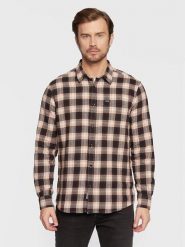 Wrangler Koszula - Regular fit - w kolorze brązowo-kremowym rozmiar: S. Brązowe koszule Wrangler, s, bez wzorów, z bawełny, bez kołnierzyka, bez ramiączek. Za 74.63 zł.