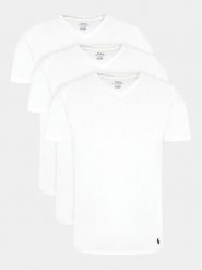 Polo Ralph Lauren Komplet 3 t-shirtów 714936903001 Biały Slim Fit. Białe koszulki polo Polo Ralph Lauren, m, bez wzorów, z bawełny, bez kołnierzyka, bez ramiączek. Za 209.99 zł.