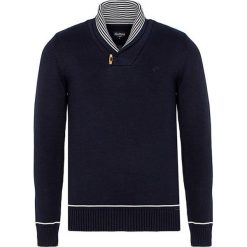 Sweter w kolorze granatowym. Niebieskie swetry nierozpinane Denim Culture, l, bez wzorów, z bawełny, bez kołnierzyka, bez ramiączek. W wyprzedaży za 139.95 zł.