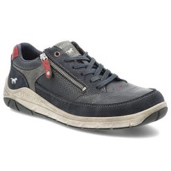 Granatowe Półbuty Mustang Sportowe Obuwie Męskie. Niebieskie buty sportowe casual Mustang, bez wzorów, z jeansu, bez obcasa, bez zapięcia. Za 279.00 zł.