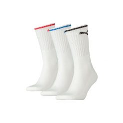 Puma Skarpety Sport Crew 3-Pak 90794102. Białe skarpety Puma, bez wzorów. Za 45.99 zł.