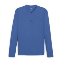 Koszulka termoaktywna z długim rękawem Puma teamGoal. Niebieskie bielizna termoaktywna Puma, m, bez wzorów, bez ramiączek, do piłki nożnej. Za 193.50 zł.