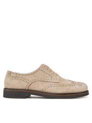Pollini Półbuty SB10233G0MUB0104 Beżowy. Brązowe eleganckie półbuty Pollini, bez wzorów, ze skóry, bez obcasa, bez zapięcia. Za 839.99 zł.