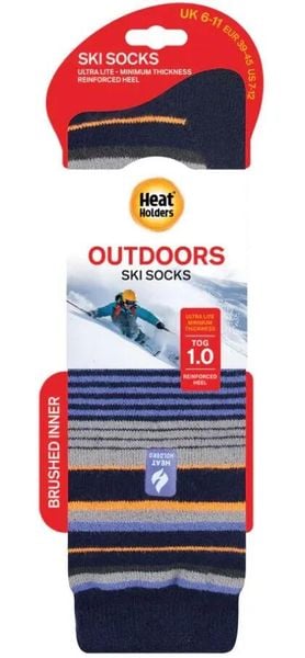 Skarpety narciarskie Heat Holders Ultra Lite Ski 39-45 Niebieskie. Niebieskie skarpetki sportowe HEAT HOLDERS, bez wzorów, z dzianiny. Za 131.99 zł.