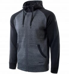 Rozpinana bluza z kapturem dla mężczyzn Hi-tec Selan. Szare bluzy z kapturem Hi-tec, m, bez wzorów, z bawełny, z kapturem. Za 210.40 zł.