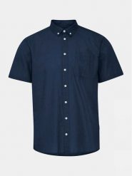 Blend Koszula 20716368 Granatowy Regular Fit. Niebieskie koszule Blend, m, bez wzorów, z bawełny, bez kołnierzyka, bez ramiączek. Za 159.99 zł.