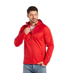 Kurtka Erima Softshell Performance. Czerwone kurtki Erima, xl, bez wzorów, z materiału, bez kaptura. W wyprzedaży za 201.00 zł.