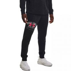 Spodnie dresowe męskie Under Armour Rival Terry Athletic Department Jogger. Czarne joggery i bojówki Under Armour, m, bez wzorów, z dresówki, sportowe. Za 169.99 zł.
