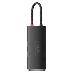 Baseus OS Lite 6-Port (Typ-C do HDMI+ 2x USB 3.0+PD+SD/TF) (czarny). Stacje dokujące Baseus. Za 149.00 zł.
