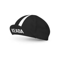 Podstawowa czapka kolarska – czarna. Czarne czapki z daszkiem KEADA SPORTS, bez wzorów. Za 129.00 zł.