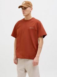 Jack & Jones Koszulka w kolorze jasnobrązowym rozmiar: S. Brązowe bezrękawniki Jack & Jones, s, bez wzorów, z bawełny, bez kołnierzyka, bez ramiączek. Za 53.04 zł.