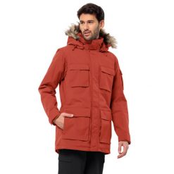 Kurtka męska Jack Wolfskin Glacier Canyon Parka. Brązowe kurtki Jack Wolfskin, m, bez wzorów, bez kaptura. Za 1,259.00 zł.