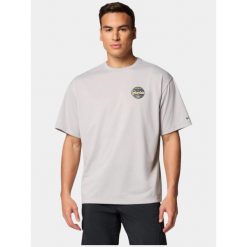Koszulka sportowa męska Columbia Cedar Trail Graphic. Niebieskie t-shirty sportowe Columbia, bez wzorów, bez ramiączek, trekkingowe. Za 229.00 zł.