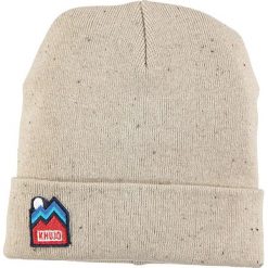 Czapka beanie "Vortin" w kolorze beżowym. Brązowe czapki zimowe marki khujo, z aplikacjami, z bawełny. W wyprzedaży za 36.95 zł.
