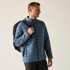 Męska pikowana kurtka Hillpack. Niebieskie kurtki Regatta, na wiosnę, m, bez wzorów, z tkaniny, bez kaptura. Za 299.90 zł.