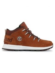 Timberland Trzewiki Sprint Trekker TB0A25DCF131 Brązowy. Brązowe botki sznurowane Timberland, bez wzorów, z nubiku, bez obcasa, bez zapięcia. Za 469.99 zł.