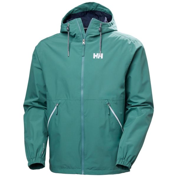 Kurtka wodoodporna z kapturem Helly Hansen Sandoy. Zielone kurtki Helly Hansen, l, bez wzorów, z materiału, z kapturem. Za 630.50 zł.