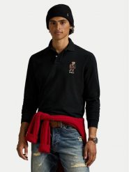 Polo Ralph Lauren Polo 710981793002 Czarny Classic Fit. Czarne koszulki polo sportowe Polo Ralph Lauren, m, bez wzorów, z bawełny, bez kołnierzyka, bez ramiączek. Za 919.99 zł.
