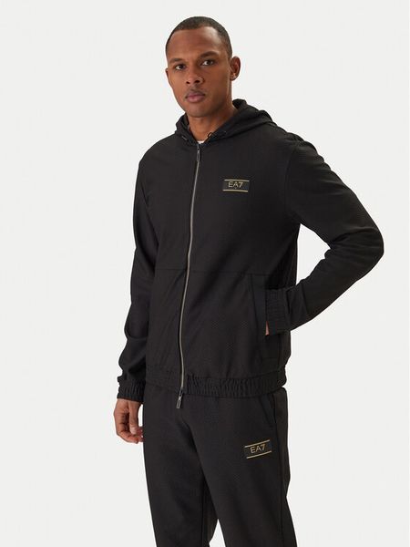 EA7 Emporio Armani Bluza 7M001339 AF21099 Czarny Regular Fit. Czarne bluzy EA7 Emporio Armani, m, bez wzorów, z syntetyku, bez kaptura. Za 809.99 zł.