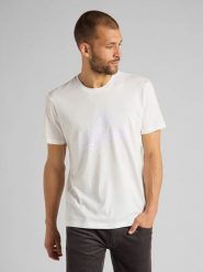 LEE SS TONAL GRAPHIC TEE MĘSKI T-SHIRT WHITE CANVAS L62WETRR 112114877. Białe t-shirty Lee, l, bez wzorów, bez kołnierzyka, bez ramiączek. Za 69.99 zł.