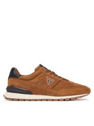 Guess Sneakersy FMFREX ELE12 Brązowy. Brązowe buty sportowe casual Guess, z aplikacjami, ze skóry, bez zapięcia. Za 584.99 zł.
