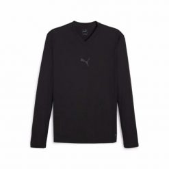 Koszulka termoaktywna z długim rękawem Puma teamGoal. Czarne bielizna termoaktywna Puma, bez wzorów, bez kołnierzyka, bez ramiączek. Za 193.50 zł.