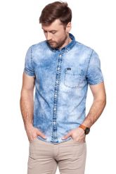 KOSZULA MĘSKA KRÓTKI RĘKAW RĘKAW LEE BUTTON DOWN SHIRT DAYLIGHT BLAZE L886PGRS. Niebieskie koszule Lee, l, bez wzorów, z jeansu, bez kołnierzyka, bez ramiączek. W wyprzedaży za 69.99 zł.