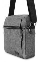 Męska Torebka Na Ramię - (Listonoszka) - Pako Jeans - Szara. Szare torby na ramię Pako Jeans, bez wzorów, z jeansu, na ramię, małe, bez dodatków. Za 49.99 zł.