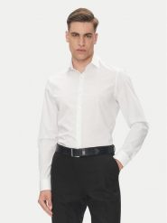 Calvin Klein Koszula Essential LV019EU000 Biały Slim Fit. Białe koszule CALVIN KLEIN, m, bez wzorów, z bawełny, bez kołnierzyka, bez ramiączek. Za 349.99 zł.