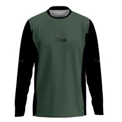 Koszulka MTB Enduro z długim rękawem. Czarne bluzy C-LAB, bez wzorów, z tkaniny, bez kaptura. Za 329.17 zł.