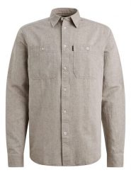 PME Legend Koszula - Regular fit - w kolorze szarobrązowym rozmiar: XXL. Brązowe koszule PME Legend, xxl, bez wzorów, bez kołnierzyka, bez ramiączek. Za 204.95 zł.