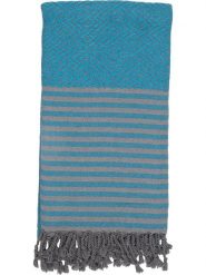 Samimi Chusta hammam w kolorze turkusowym - 180 x 100 cm rozmiar: onesize. Niebieskie szaliki Samimi, bez wzorów, z bawełny. Za 69.99 zł.