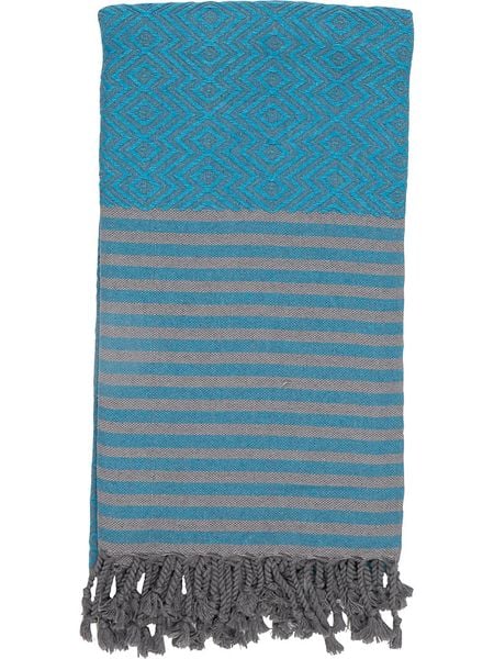 Samimi Chusta hammam w kolorze turkusowym - 180 x 100 cm rozmiar: onesize. Niebieskie szaliki Samimi, bez wzorów, z bawełny. Za 79.77 zł.
