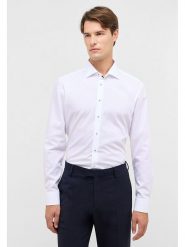 Eterna Koszula - Slim fit - w kolorze białym rozmiar: 42. Białe koszule Eterna, bez wzorów, z bawełny, bez kołnierzyka, bez ramiączek. Za 130.19 zł.