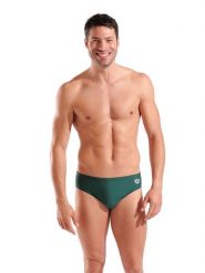 Arena Kąpielówki w kolorze ciemnozielonym rozmiar: 6. Zielone kąpielówki Arena, bez wzorów, z materiału. Za 53.17 zł.