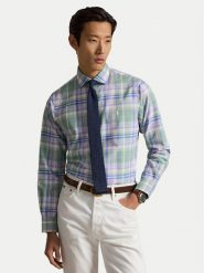 Polo Ralph Lauren Koszula 710B16789003 Zielony jasny Modern Fit. Zielone koszule Polo Ralph Lauren, m, bez wzorów, z bawełny, bez kołnierzyka, bez ramiączek. Za 653.99 zł.