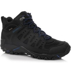 Męskie buty trapery trekkingowe membrana GORE-TEX MERRELL ACCENTOR SPORT MID GTX. Czarne trapery Merrell, z gore-texu, bez zapięcia. Za 499.00 zł.