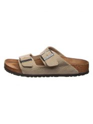 Birkenstock Skórzane klapki "Arizona" w kolorze beżowym rozmiar: 43. Brązowe klapki Birkenstock. Za 379.44 zł.